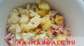 Saláta mangószósszal.  Mangó saláta: receptek.  Mangó és csirke saláta