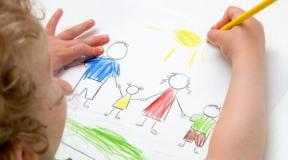 Child draws the sun psychology