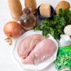 Csirkemell bunda alatt a sütőben recept