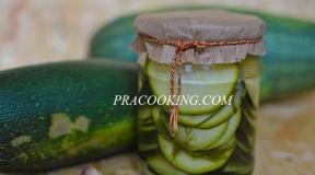 Recipe for pickling zucchini in Bulgarian for the winter