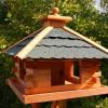 Wood feeder.  Bird feeders.  Examples of beautiful do-it-yourself birdhouses